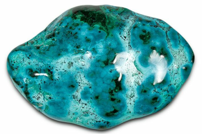Vibrant Polished Malachite with Chrysocolla - DR Congo #336823